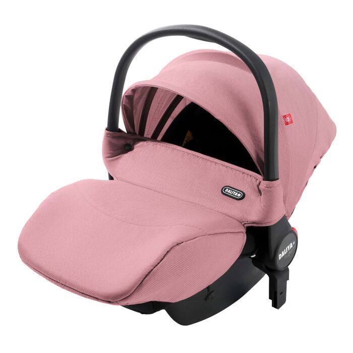 Daliya® FLEXI-PRO M 3in1 Kinderwagen & Buggy mit i-Size Babyschale (Rosa Leinen)