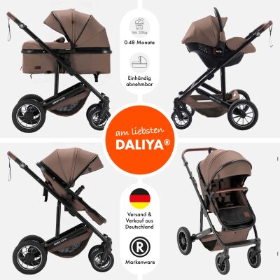 Daliya® FLEXI-PRO M 3in1 Kinderwagen & Buggy mit i-Size Babyschale (Farbauswahl)