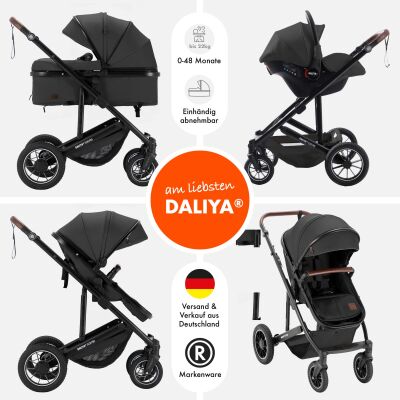 Daliya® FLEXI-PRO M 3in1 Kinderwagen & Buggy mit i-Size Babyschale (Farbauswahl)