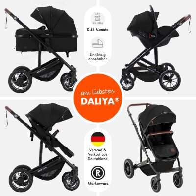 Daliya® FLEXI-PRO M 3in1 Kinderwagen & Buggy mit i-Size Babyschale (Farbauswahl)