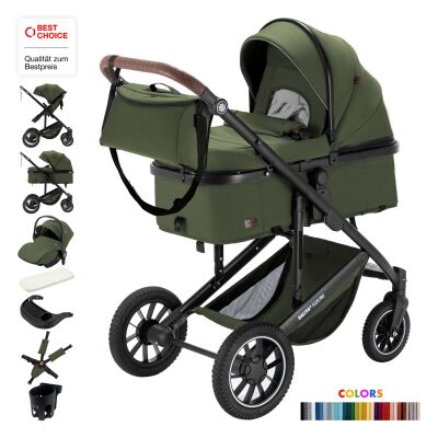 Daliya® FLEXI-PRO M 3in1 Kinderwagen & Buggy mit...