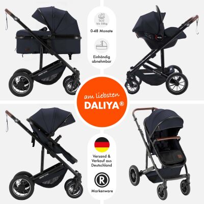 Daliya® FLEXI-PRO M 3in1 Kinderwagen & Buggy mit i-Size Babyschale (Farbauswahl)