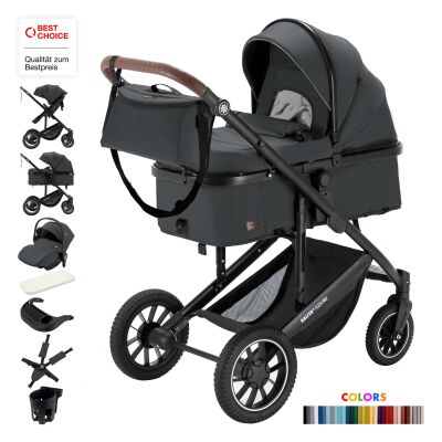 Daliya® FLEXI-PRO M 3in1 Kinderwagen & Buggy mit...
