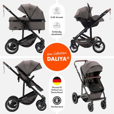 Daliya® FLEXI-PRO M 3in1 Kinderwagen & Buggy mit i-Size Babyschale (Farbauswahl)