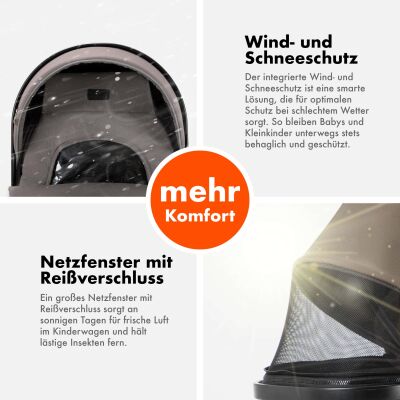 Daliya® FLEXI-PRO M 3in1 Kinderwagen & Buggy mit i-Size Babyschale (Farbauswahl)