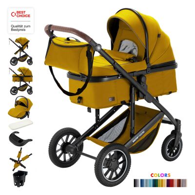 Daliya® FLEXI-PRO M 3in1 Kinderwagen & Buggy mit...