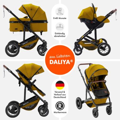 Daliya® FLEXI-PRO M 3in1 Kinderwagen & Buggy mit i-Size Babyschale (Farbauswahl)
