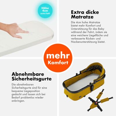 Daliya® FLEXI-PRO M 3in1 Kinderwagen & Buggy mit i-Size Babyschale (Farbauswahl)