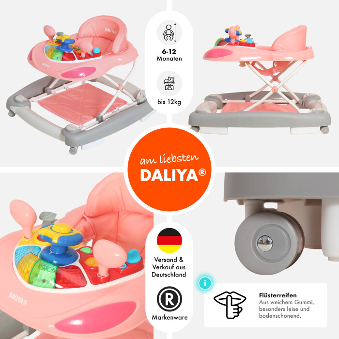 Daliya® BELLINO 4in1 Spiel- und Lauflernwagen...