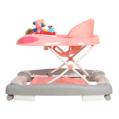 Daliya® BELLINO 4in1 Spiel- und Lauflernwagen (Rosa-Grau)
