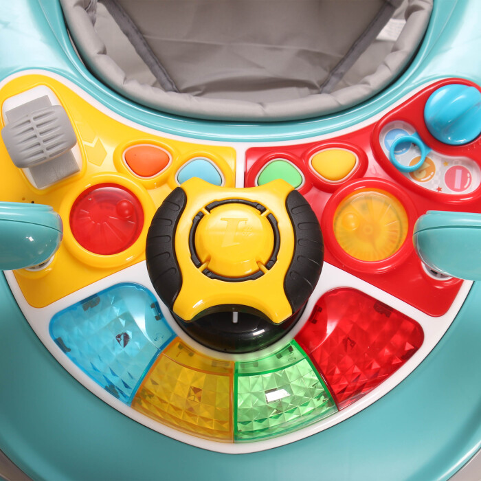 Daliya® BELLINO 4in1 Spiel- und Lauflernwagen (Petrolgrün)