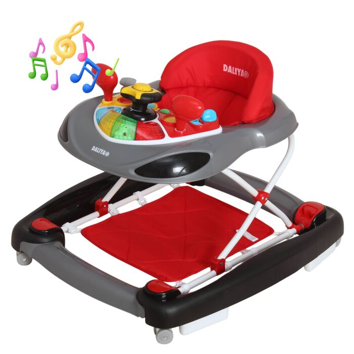 Daliya® BELLINO 4in1 Spiel- und Lauflernwagen (Rot)