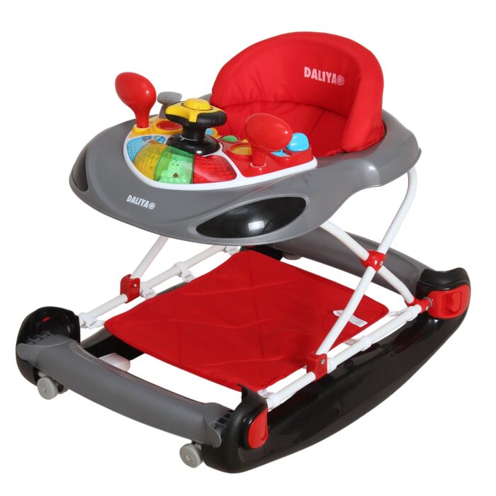 Daliya® BELLINO 4in1 Spiel- und Lauflernwagen (Rot)