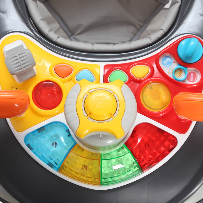 Daliya® BELLINO 4in1 Spiel- und Lauflernwagen (Grau)