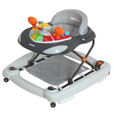Daliya® BELLINO 4in1 Spiel- und Lauflernwagen (Grau)