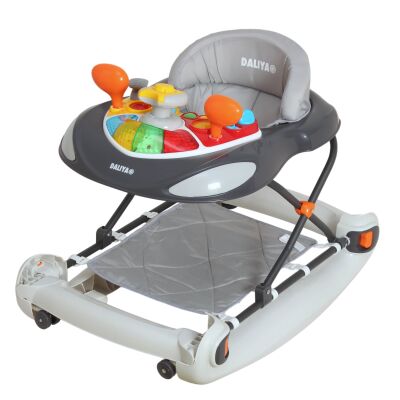 Daliya® BELLINO 4in1 Spiel- und Lauflernwagen (Grau)