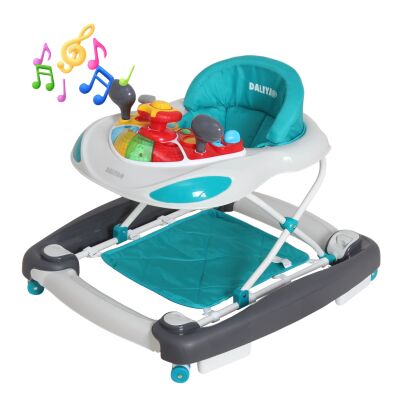 Daliya® BELLINO 4in1 Spiel- und Lauflernwagen (Türkis)