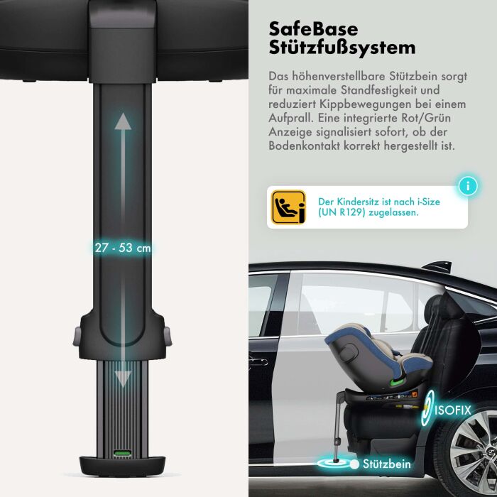 Daliya® BRAVO 360° i-Size Auto-Kindersitz (Hellblau)