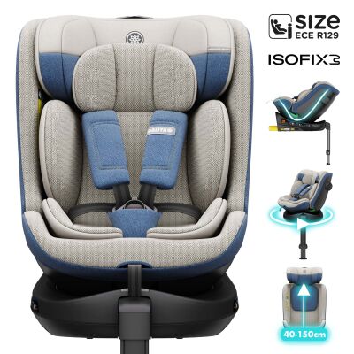 Daliya® BRAVO 360° i-Size Auto-Kindersitz (Hellblau)