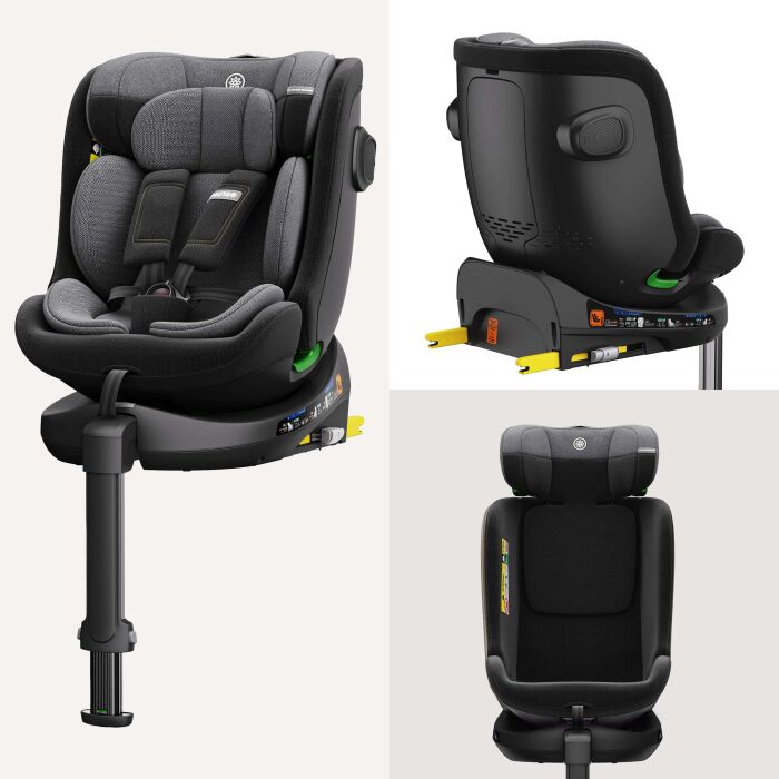 Daliya® BRAVO 360° i-Size Auto-Kindersitz (Schwarz)