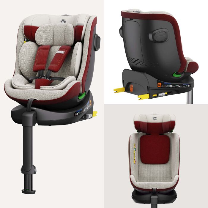 Daliya® BRAVO 360° i-Size Auto-Kindersitz (Rot)