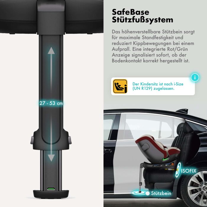 Daliya® BRAVO 360° i-Size Auto-Kindersitz (Rot)