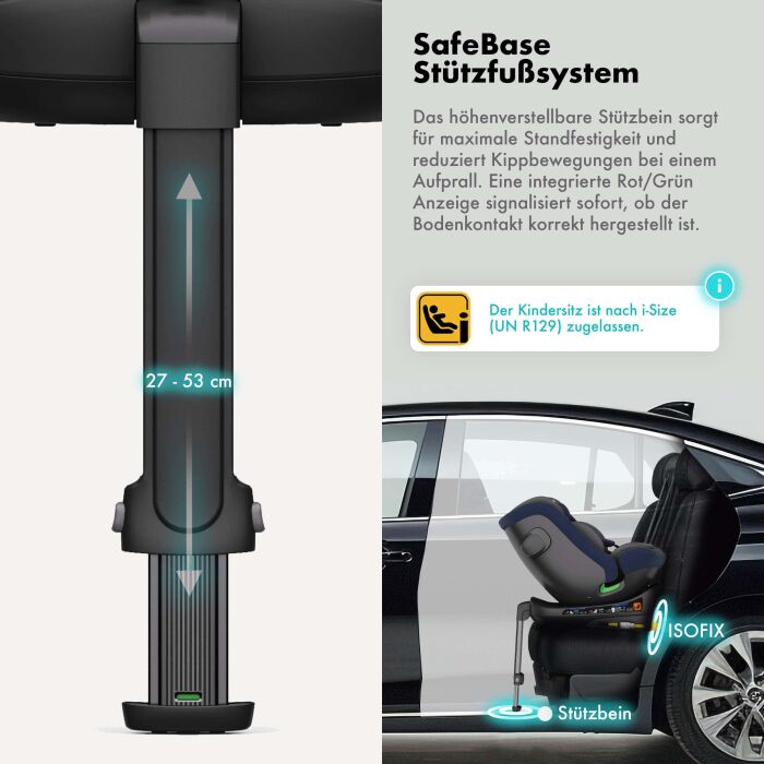 Daliya® BRAVO 360° i-Size Auto-Kindersitz (Dunkelblau)