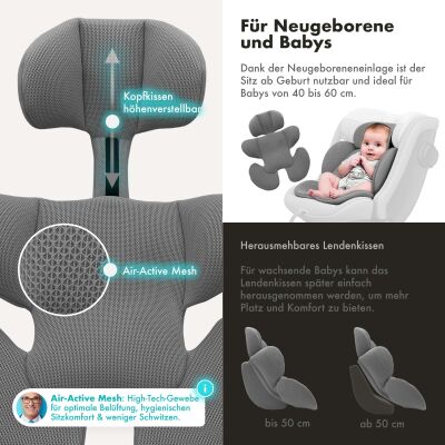 Daliya® BRAVO 360° i-Size Auto-Kindersitz (Dunkelblau)