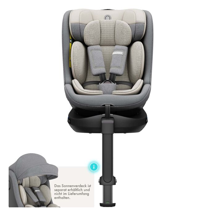 Daliya® BRAVO 360° i-Size Auto-Kindersitz (Hellgrau)