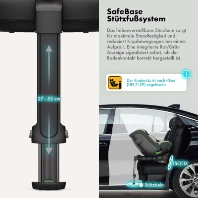 Daliya® BRAVO 360° i-Size Auto-Kindersitz (Grün)