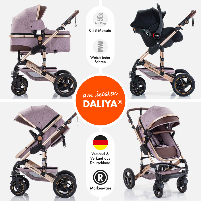 Daliya® BAMBIMO 3in1 Kinderwagen und Buggy mit...