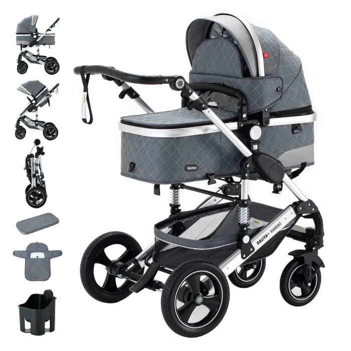 Daliya® BAMBIMO 2in1 Kinderwagen & Buggy (Farbauswahl)
