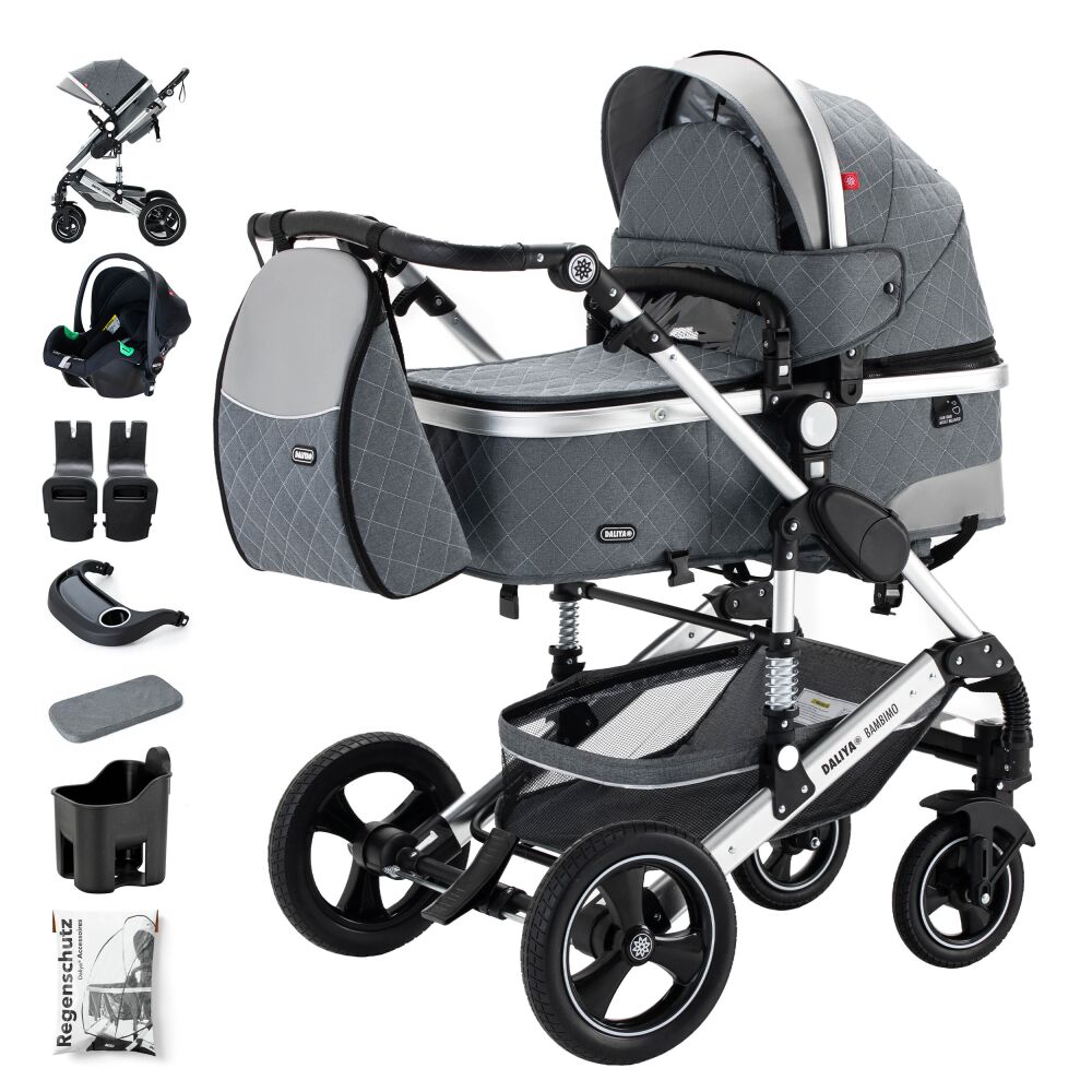 Daliya BAMBIMO 3in1 Kinderwagen und Buggy mit Auto-Bab