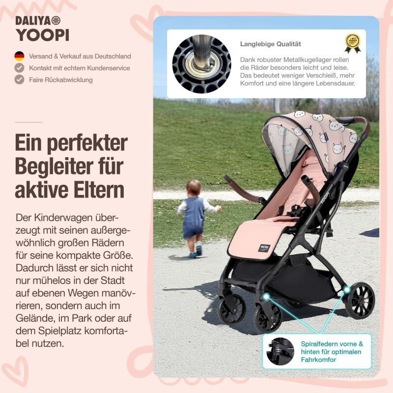 Daliya YOOPI Buggy  leichter Reisebuggy bis 22 kg | f