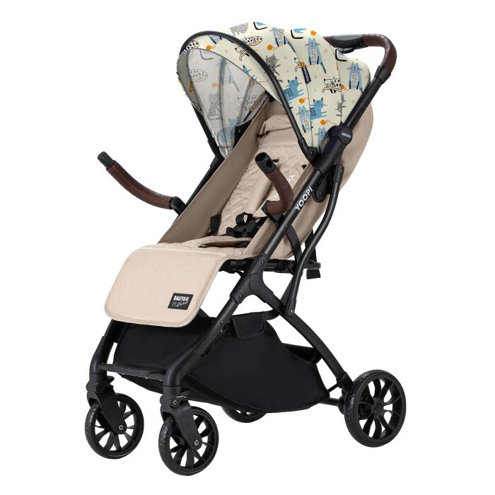 Daliya® YOOPI Reisebuggy, kompakt faltbar, mit Teleskopgriff, Flugzeug Buggy