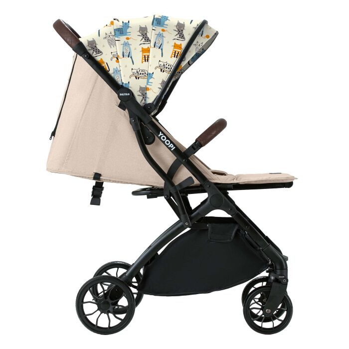 Daliya® YOOPI Reisebuggy, kompakt faltbar, mit Teleskopgriff, Flugzeug Buggy