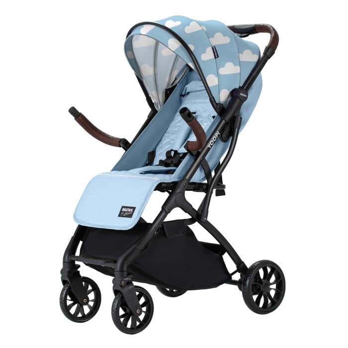 Daliya® YOOPI Reisebuggy, kompakt faltbar, mit Teleskopgriff, Flugzeug Buggy