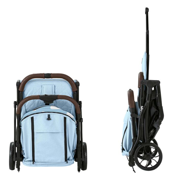Daliya® YOOPI Reisebuggy, kompakt faltbar, mit Teleskopgriff, Flugzeug Buggy