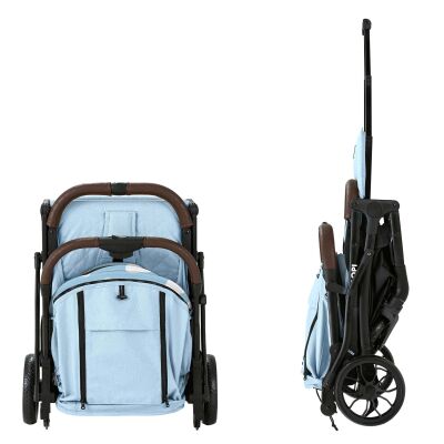 Daliya® YOOPI Reisebuggy, kompakt faltbar, mit Teleskopgriff, Flugzeug Buggy