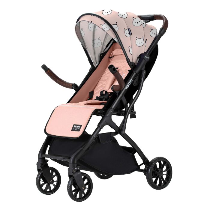 Daliya® YOOPI Reisebuggy, kompakt faltbar, mit Teleskopgriff, Flugzeug Buggy